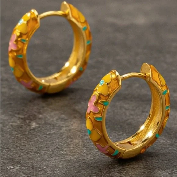 Peach Floral Huggies (9014) - Picture 2 of 3